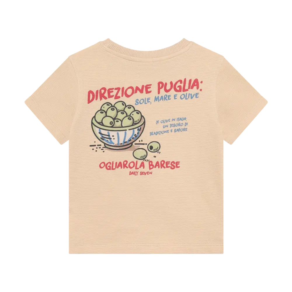 Daily7 Shirt Backprint Latte Sand