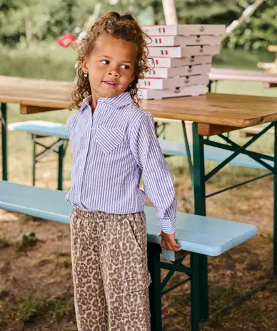 Daily7 Pants Wide Cargo Print Sandshell