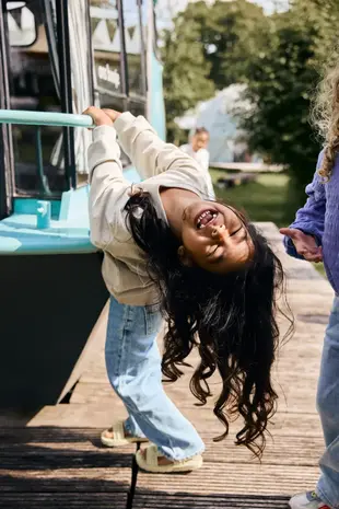 Daily7 Jeans Wide Fit Studs Blue Denim