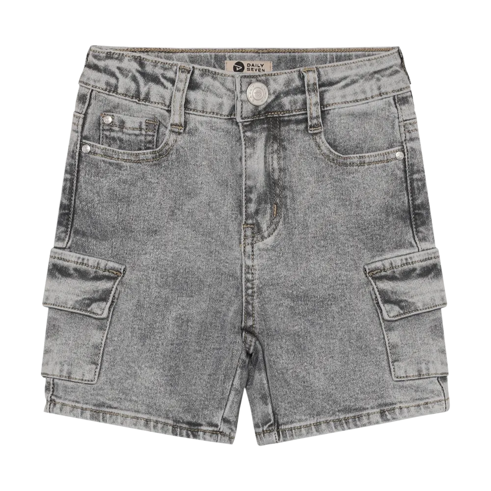 Jeans Cargo Shorts Grey Denim afbeelding