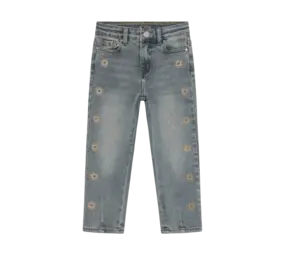 Daily7 Jeans Mom Fit Embroidery Used Medium Denim
