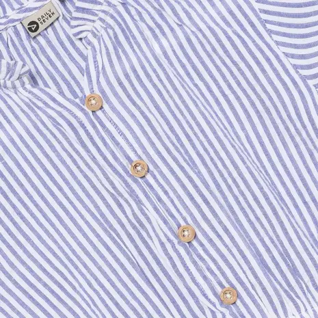 Daily7 Dress Stripe Ruffle Lolite