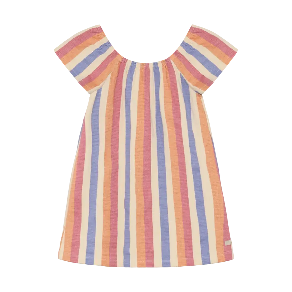 Daily7 Dress Striped Heather Rose