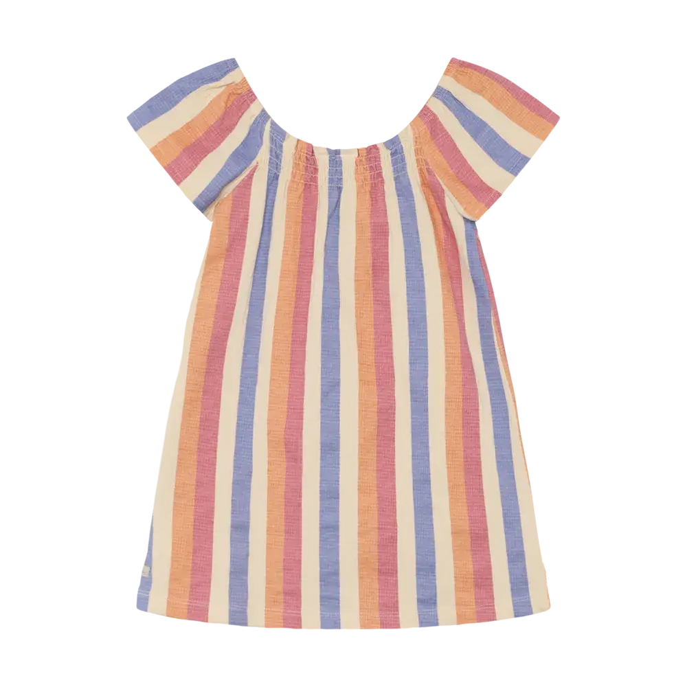 Daily7 Dress Striped Heather Rose