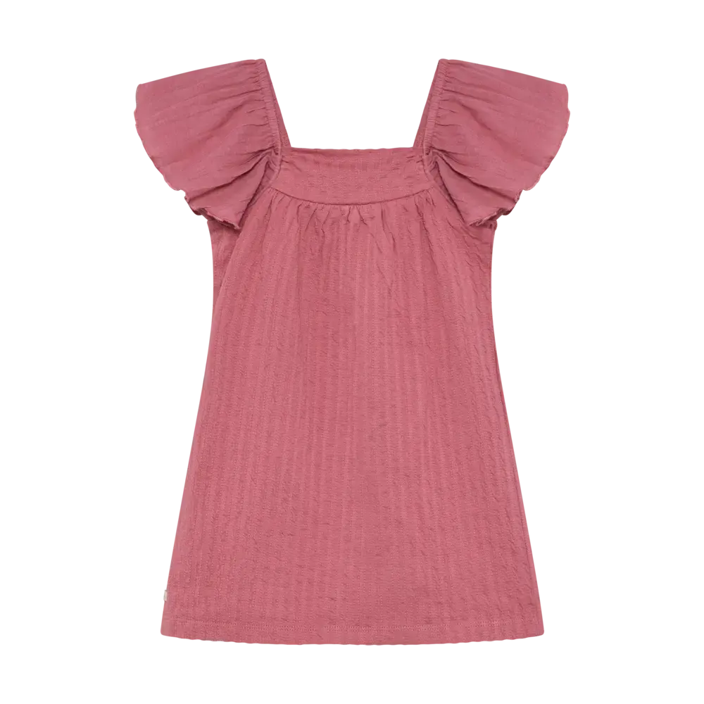 Daily7 Dress Wide Sleeve Heather Rose