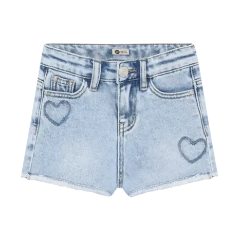 Daily7 Jeans Shorts Heart Blue Denim