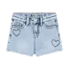 Daily7 Jeans Shorts Heart Blue Denim