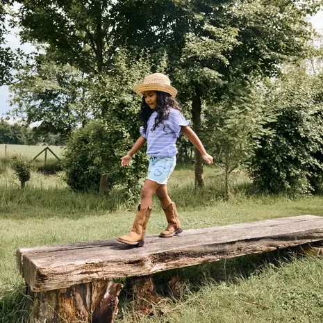 Daily7 Jeans Shorts Heart Blue Denim