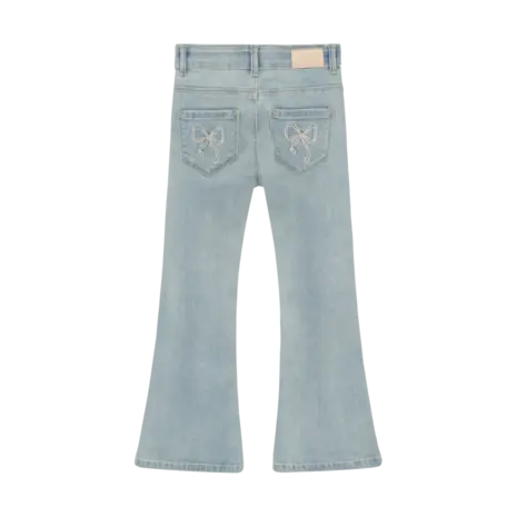 Daily7 Jeans Flared Fit Bow Medium Blue Denim