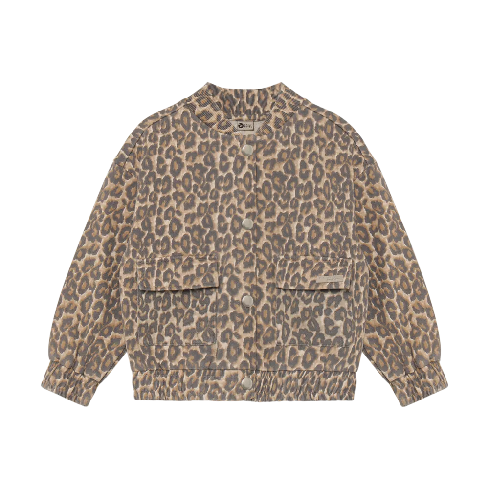 Jacket Sweat Print Sandshell afbeelding