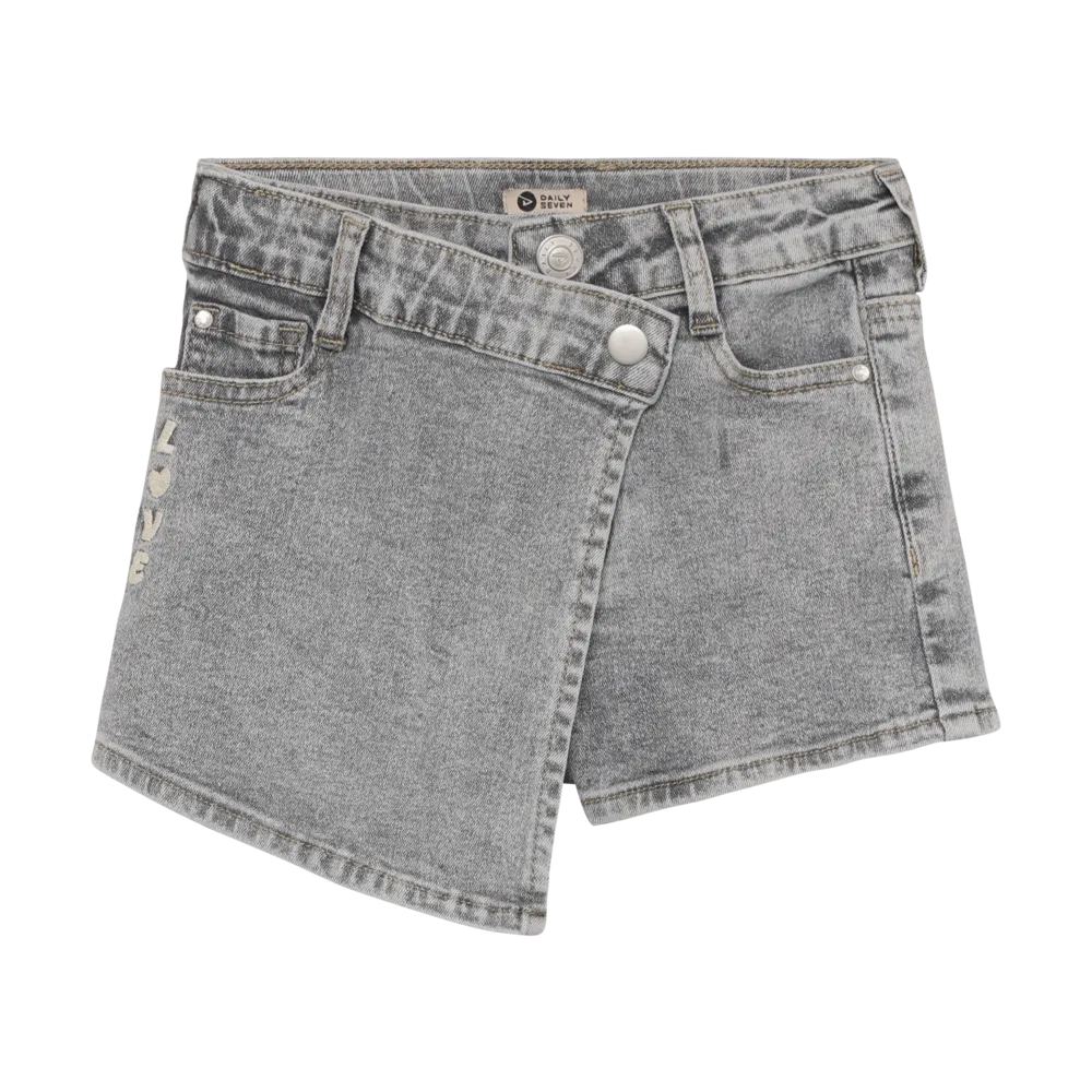 Denim Skorts afbeelding