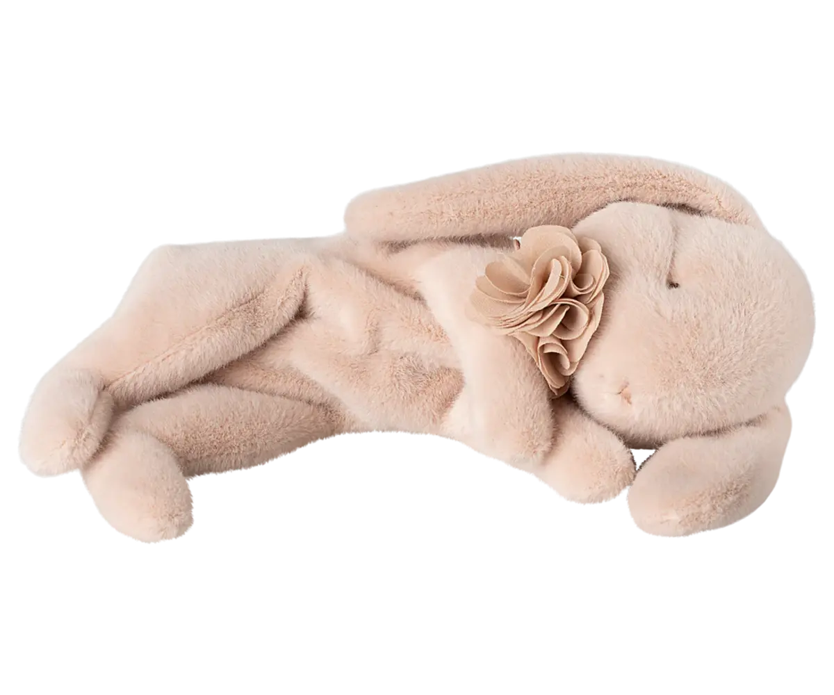 Maileg Sleeping Bunny Plush Small Powder