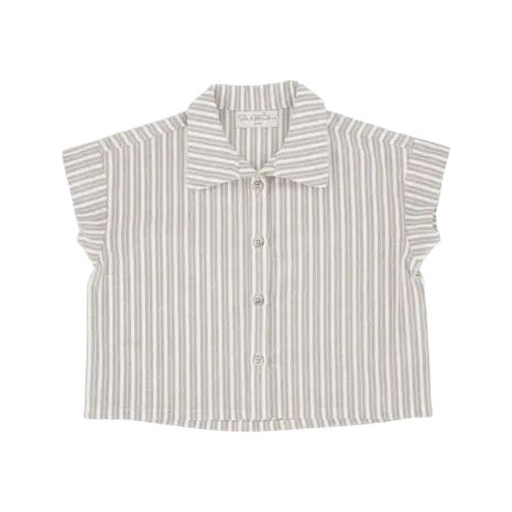 The littlecuties Blouse Fine Stripe Taupe