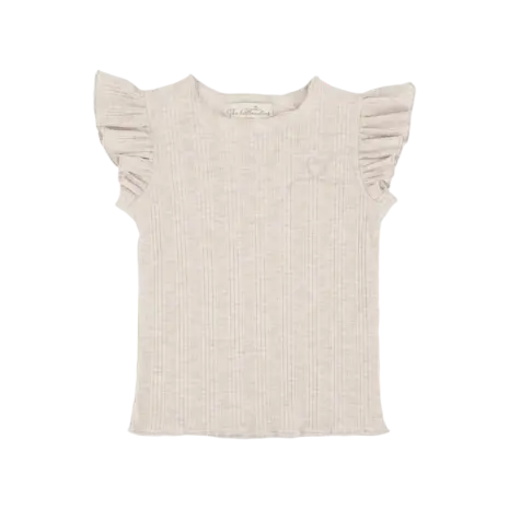 The littlecuties Shirt Benthe Rib Beige Melange