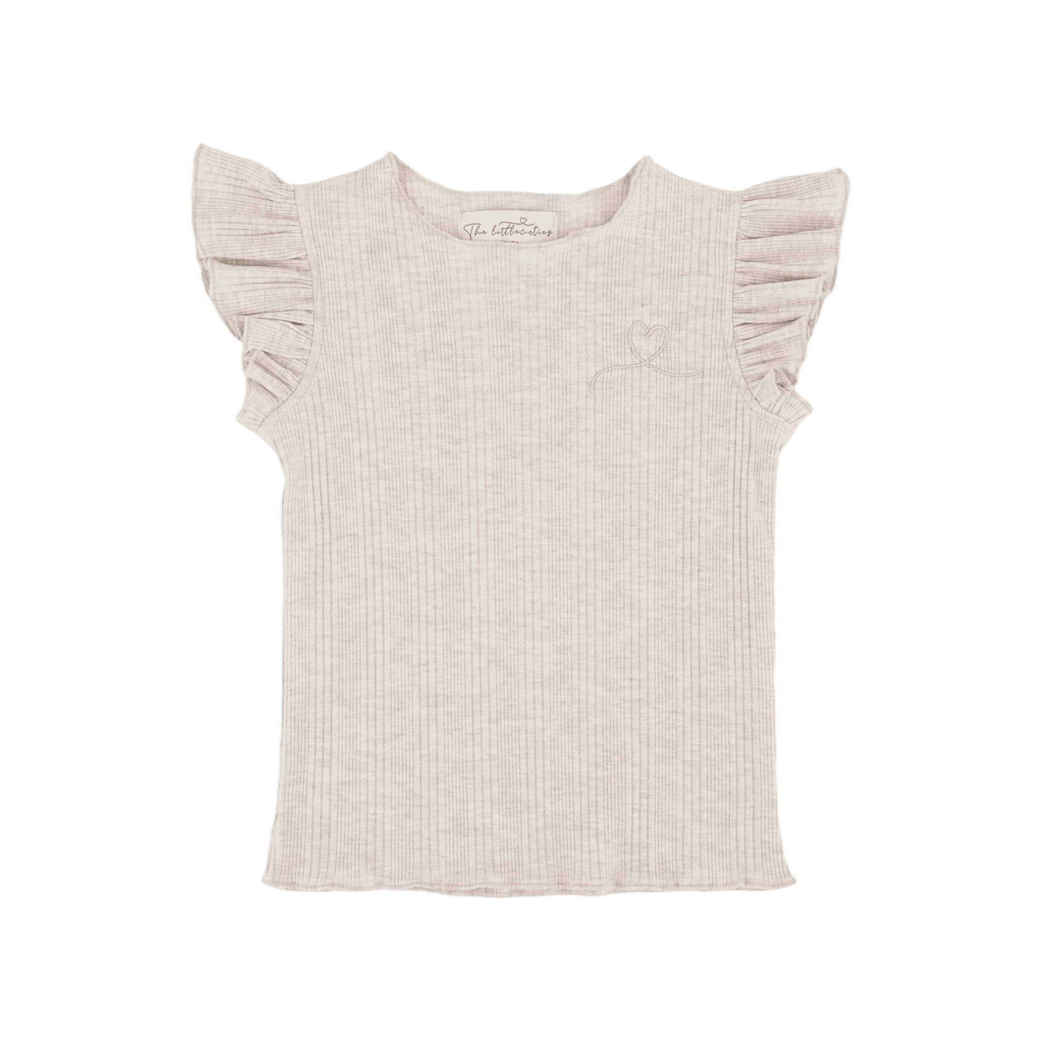 Shirt Benthe Rib Beige Melange afbeelding