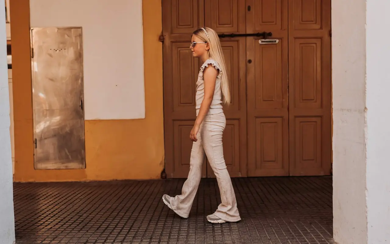 The littlecuties Shirt Benthe Rib Beige Melange