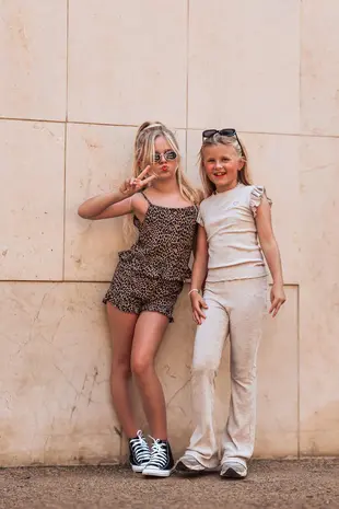 The littlecuties Shirt Benthe Rib Beige Melange