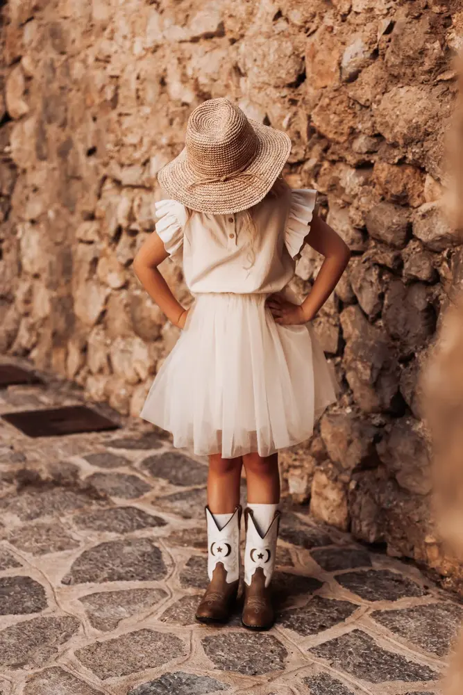 The littlecuties Rok Tulle Aaliyah Ecru