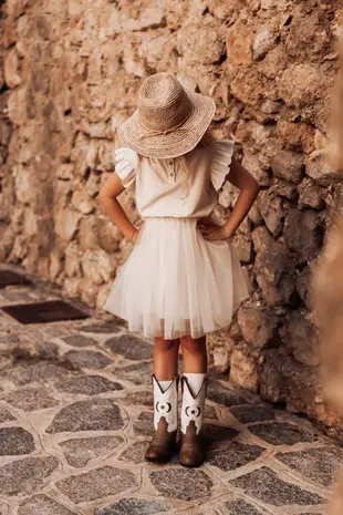 The littlecuties Rok Tulle Aaliyah Ecru