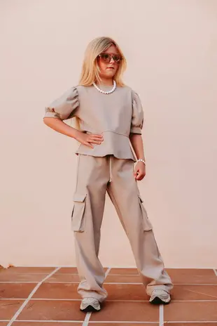 The littlecuties Broek Yuna Beige The littlecuties Broek Yuna Beige