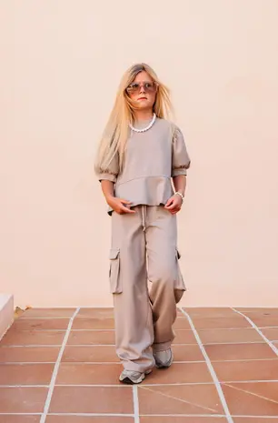 The littlecuties Broek Yuna Beige The littlecuties Broek Yuna Beige