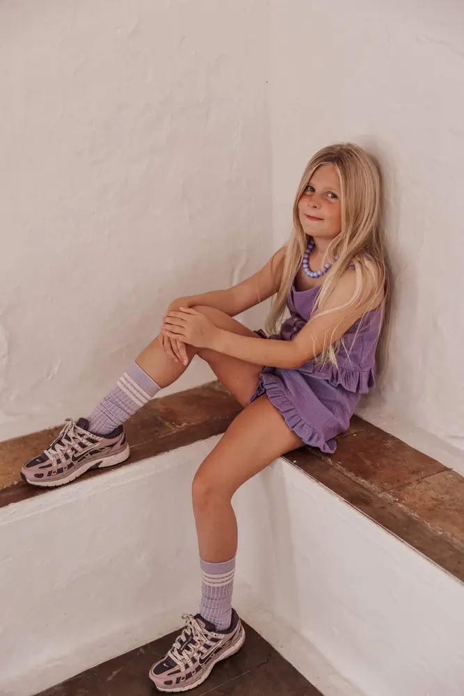 The littlecuties Short Ruffle Lilo Purple