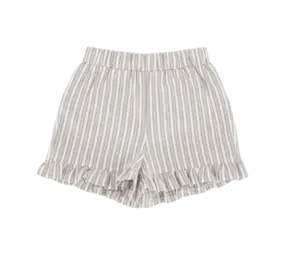 The littlecuties Short Louise Stripe Taupe