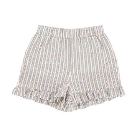 The littlecuties Short Louise Stripe Taupe