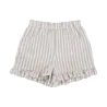 The littlecuties Short Louise Stripe Taupe