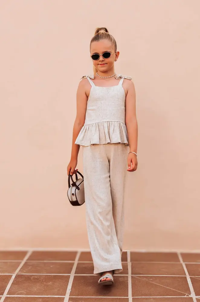 The littlecuties Broek Pants Ava Natural