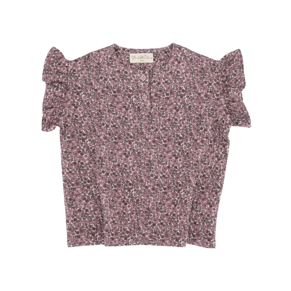 The littlecuties Shirt Luna Flowers Mauve
