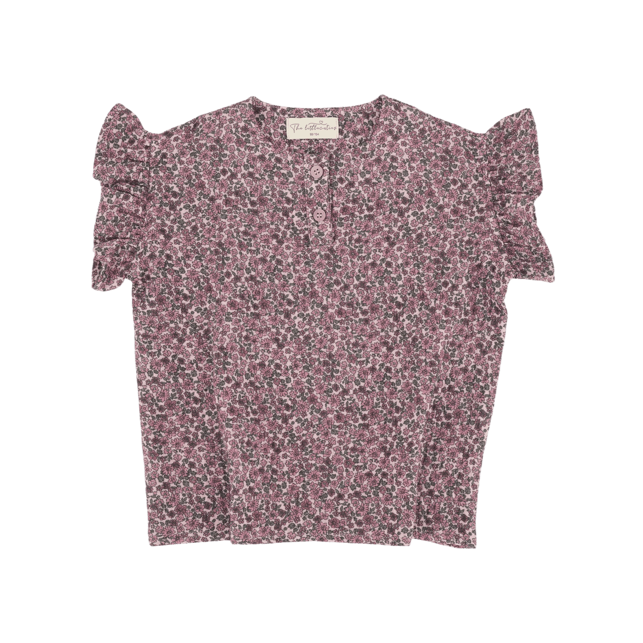 Shirt Luna Flowers Mauve afbeelding