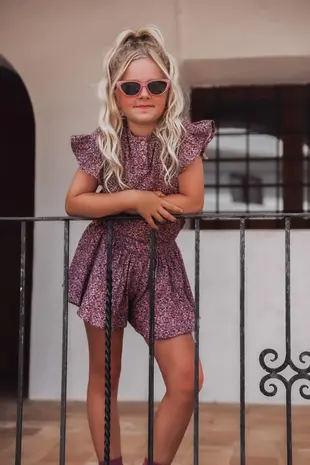 The littlecuties Shirt Luna Flowers Mauve