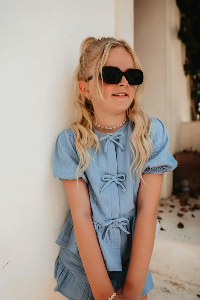 The littlecuties Top Lani Vintage Blue