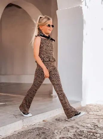 The littlecuties Broek Flared Leopard