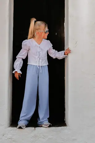 The littlecuties Top Sanna Stripe Light Blue Stripe