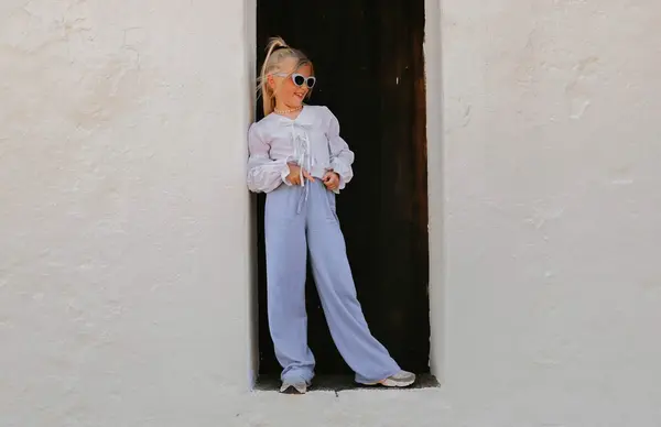 The littlecuties Top Sanna Stripe Light Blue Stripe