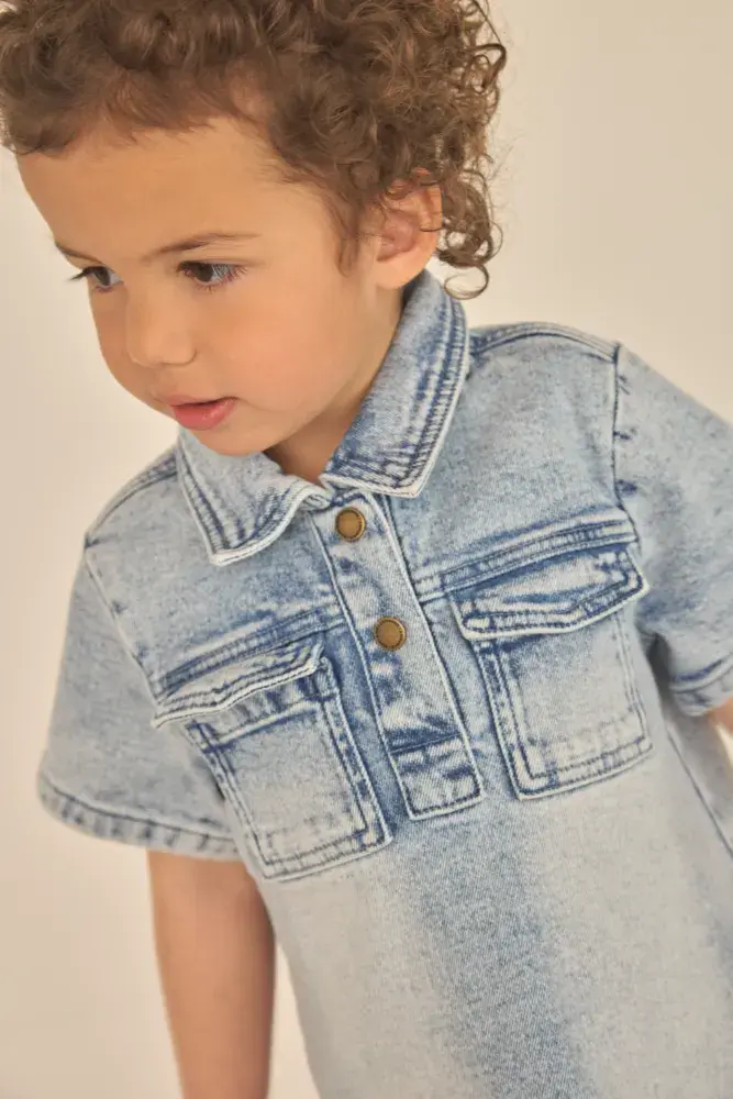 EnFant Jurk Light Blue Denim