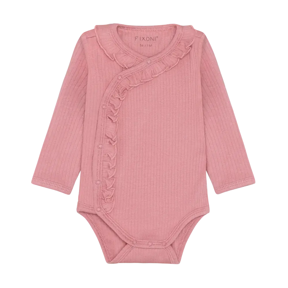 Fixoni Romper Rib Dusty Rose