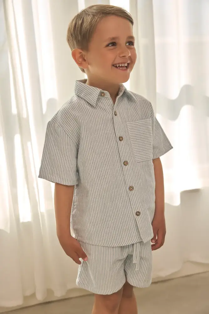 EnFant Shirt Muslin Stripe Citadel