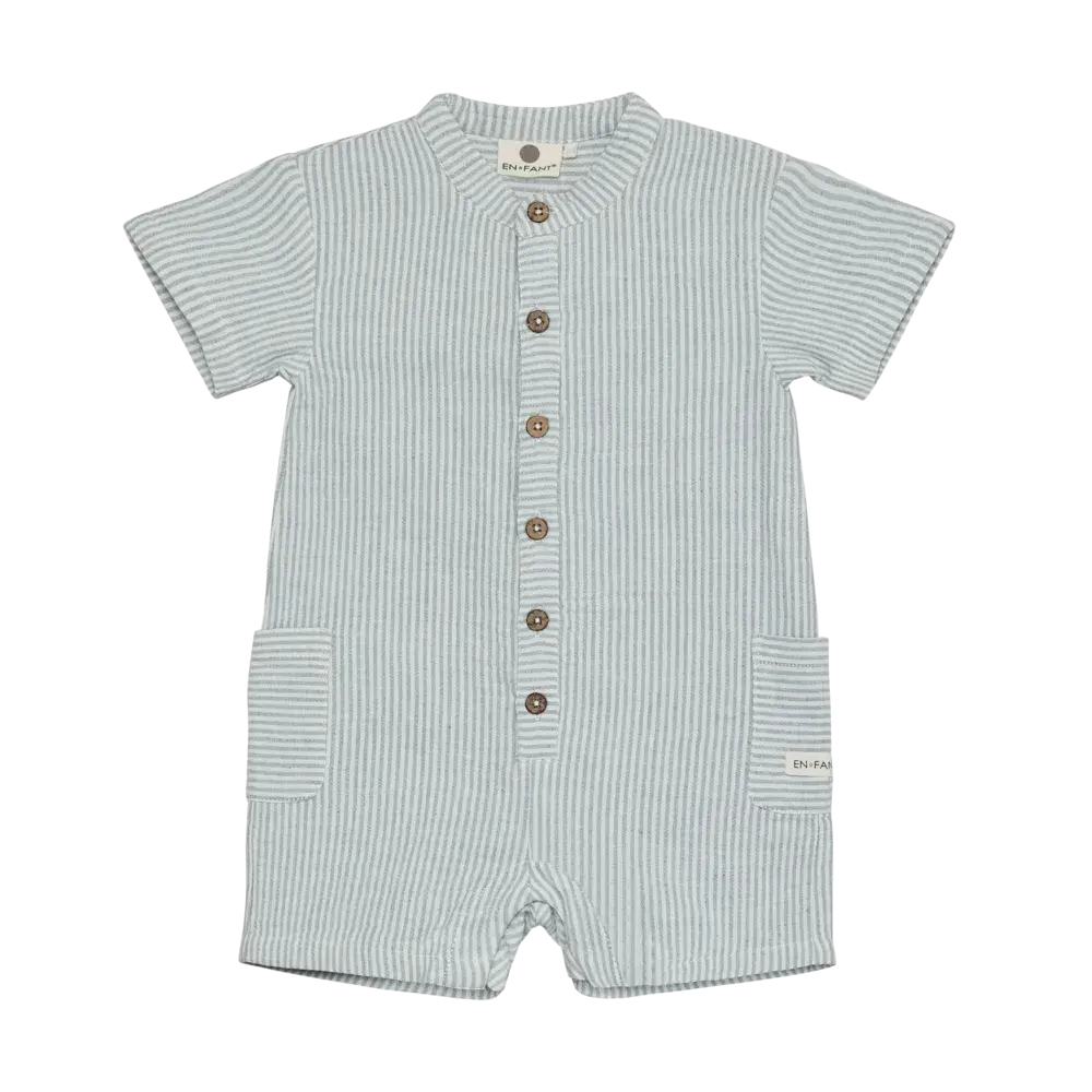 EnFant Playsuit Muslin Stripe Citadel
