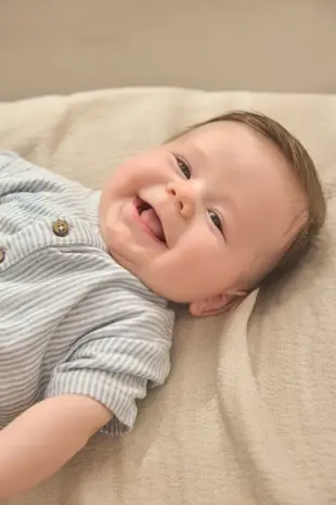 EnFant Playsuit Muslin Stripe Citadel