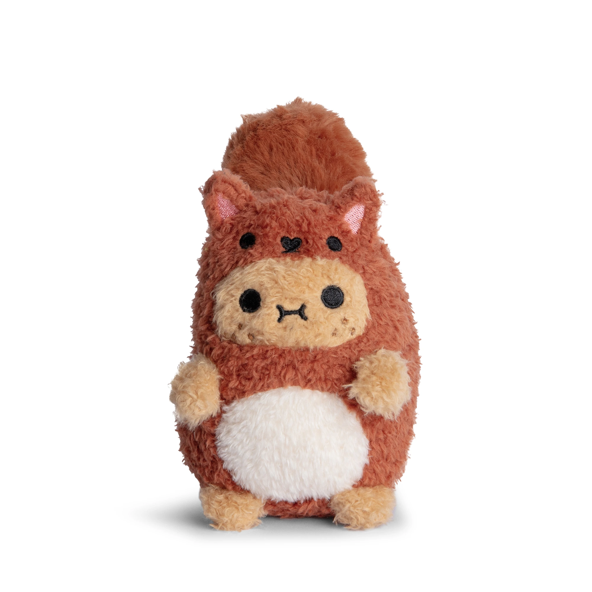 Red Squirrel Ricespud Mini Sitting Plush Toy afbeelding