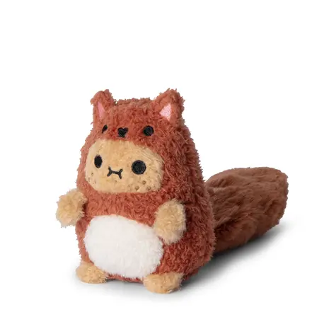 Noodoll Red Squirrel Ricespud Mini Sitting Plush Toy