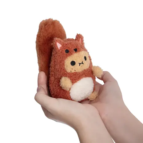 Noodoll Red Squirrel Ricespud Mini Sitting Plush Toy