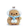 Noodoll Frosty Blue Scarf Ricespud Mini Sitting Plush Toy