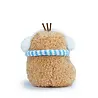 Noodoll Frosty Blue Scarf Ricespud Mini Sitting Plush Toy