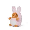 Noodoll Rabbit Pink Mini Sitting Plush Toy