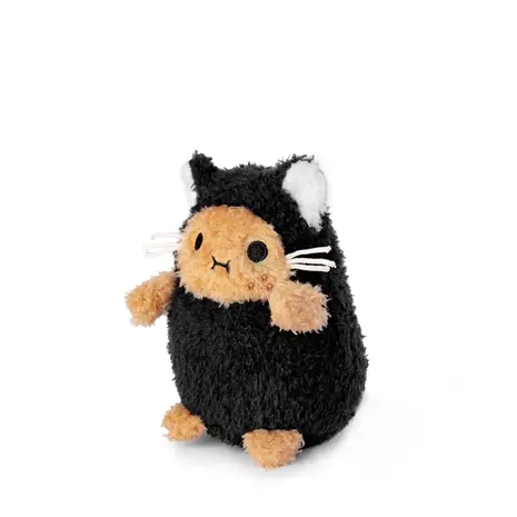 Noodoll Kitty Black Ricespud Mini Sitting Plush Toy