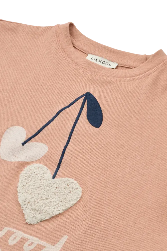 Liewood Shirt Tyler Sweethearts Pale Tuscany